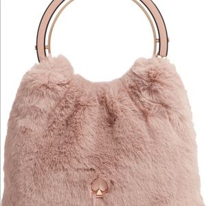 Kate Spade betty faux fur top handle bag